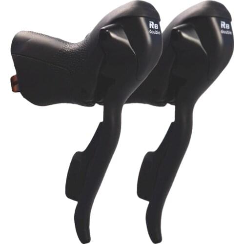 7/8/9 Speed Shifter Bicycle Dual Control Levers Road Bike Shift Lever Derailleur Compatible for 22.2-23.8mm Handlebar