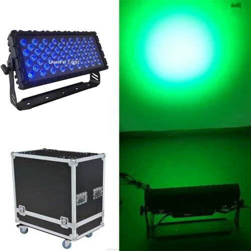 With Flycase10Lot High Quality Outdoor DMX Wash Wall 80x10W LED RGBW City Color Light