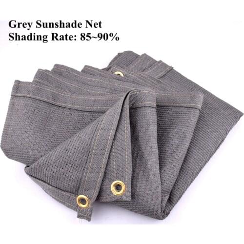 Gray HDPE Anti-UV Shading Net Garden Succulent Plant Sunblock Canopy Sail Swimming Pool Cover Sunshade Net Balcony Sun-proof