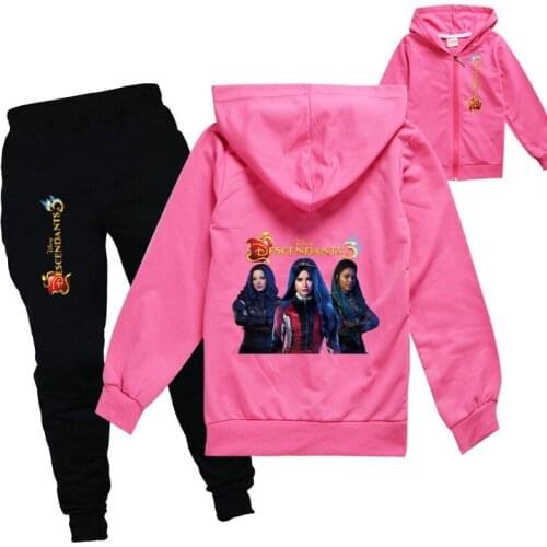 Tracksuit Set Girls Autumn Spring Sportwear Kids Zipper Coat Pants 2 Piece Sets Sweat Suit Sporting Fitness Sets Girl Clothes