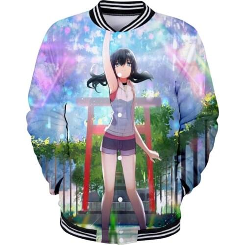 Japanese Son of the weather Anime Varsity Hoodies Autumn Casual Sweatshirt Hoodie Coat Jacket Brand Baseball Sweatshirt XXS-4XL