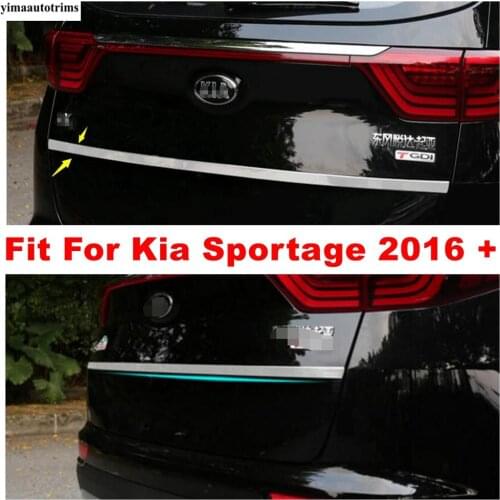 Rear Trunk Lid Cover Tailgate Trim Door Handle Molding Boot Garnish Beze Fit For Kia Sportage 2016 - 2020 Exterior Refit Kit