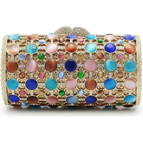 Bee In Fly Oval Gem Crystal Clutch Evening Purse Bag Women Formal Dinner Handbag Wedding Bridal Purse Crystal Bags Party Bags