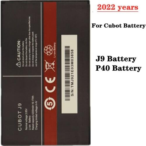 For Cubot J9 , Cubot P40 AUCC Smartphone Battery High Quality 4200mAh Mobile Phone Replacement Batteries