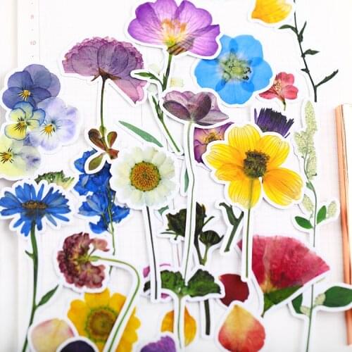 33pcs flower Stickers for waterproof Bike Motorcycle Phone book Travel Luggage toy Funny Sticker