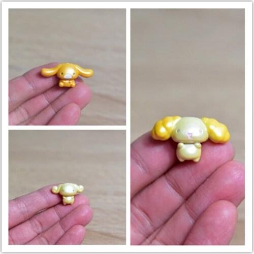 36PCS 1.5CM High quality small size long eared dog jade guigou Mini cute cartoon doll model