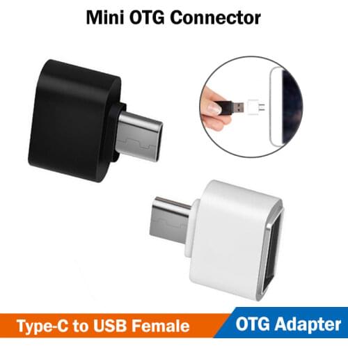 2Pcs USB Type-C OTG Adapter for Samsung Galaxy A12 A22 A32 A42 A52 A72 5G F12 F52 F62 F41 Phone USB OTG Connector