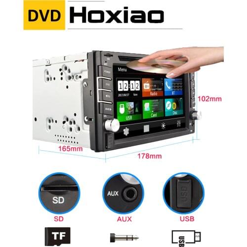 GPS universal car radio 2 din Car DVD player GPS navigation computer speakers free maps of TF card 2DIN CD Free shipping