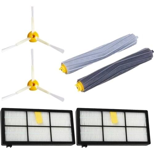6Pack Side Brushes Debris Extractor Hepa Filter For Irobot Roomba 980 960 800 860 880 For Irobot Roomba Accessories