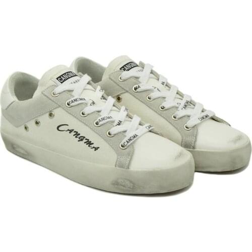 CANGMA Luxury Brand Designer Canvas Sneakers Woman Shoes Ladies Shoes Womens Original White Sneaker Female Vulcanized Shoe