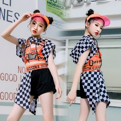 Girls Jazz Dance Costumes Children Locomotive Hip Hop Clothes For Girls Acrobatics Show Performance Stage Catwalk Shows Clothing