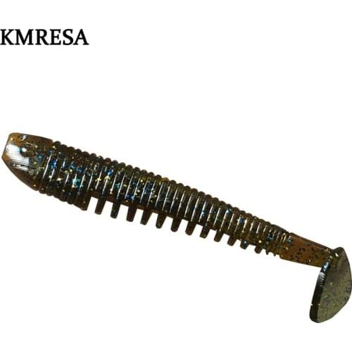 KMRESA Fishing Lure Soft Bait 10pcs 8.5cm 4.8g Minnowe Shad Worm Lure Carp Fishing Iscas Artificial Silicone Swimbait
