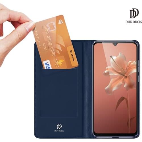 For VIVO V20 DUX DUCIS Skin Pro Series Leather Wallet Flip Case Full Protection Steady Stand Magnetic Closure