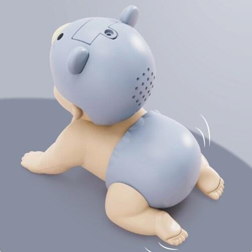 Cute Simulation Pacifier Electric Crawling Toddler Doll Humanoid Baby Toy Realistic Newborn Growth Companion Supplies