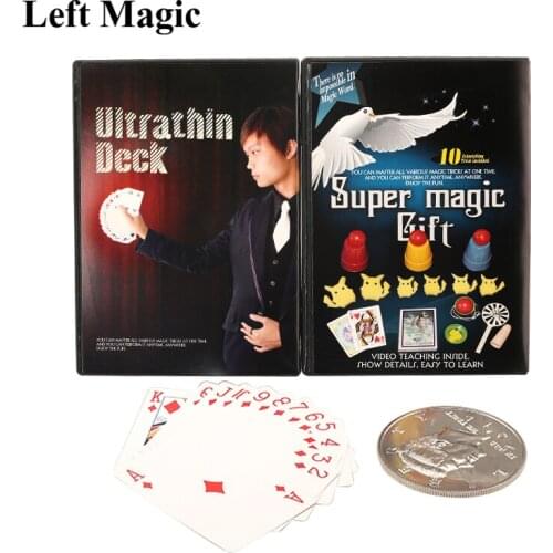Coin Magic and Manipulation Cards Set Magic Tricks Super Magie Set Gift For Kids Children Puzzle Toy Close Up Street Magia