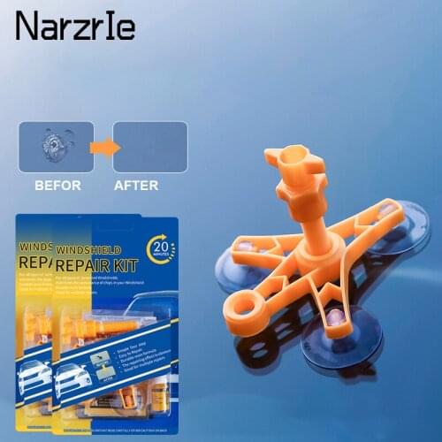 Car Windshield Repair Kit Quick Fix Car Cracked Glass Windscreen Repair Tool Kit Resin Sealer DIY Auto Window Screen Polishing