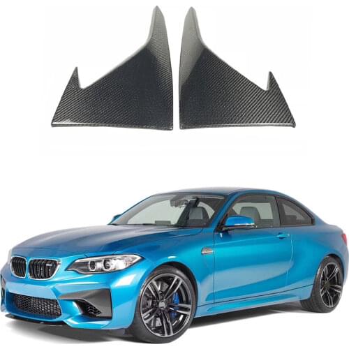 2 Series Body Kits Carbon Fiber Front Bumper Fog Splitters Apron Flaps for BMW F87 M2 Coupe 2 Door 2016 2017 2018