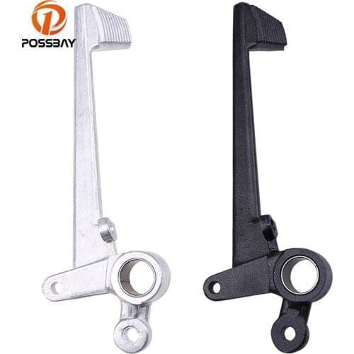 POSSBAY Motorbike Black Silver Aluminum Motorcycle Folding Rear Brake Foot Pedal Lever Shift For Honda CBR 1000 RR 2004 05 06 07