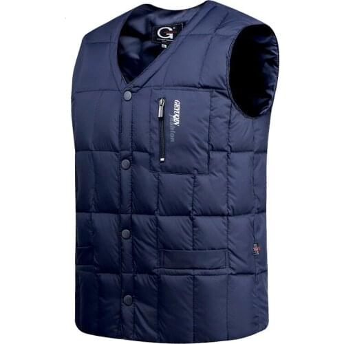 Casual vest man plus size S- 3XL thickened down cotton vest #c66 Brand men Vest Spring Male Waistcoat Slim Fit sleeveless jacket