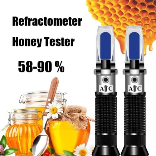 Refractometer Honey Tester 58~90% Brix 38~43 Be Baume Honey Refractometer Sugar Meter refactometer Beekeeping Tool