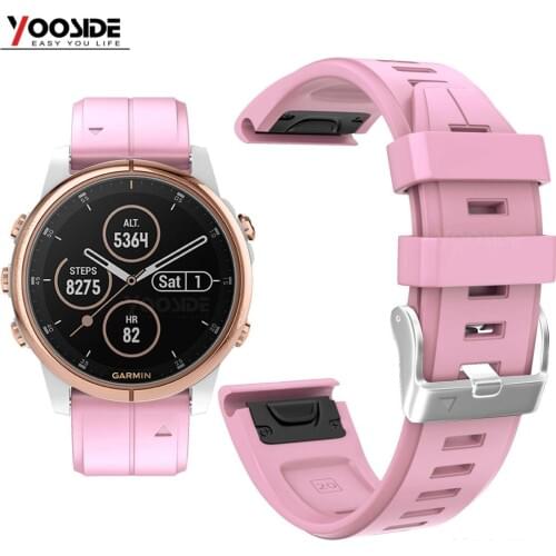 YOOSIDE Watch Band Strap for Fenix 6S 20mm Quick Fit Silicone Sport Waterproof Wristband for Garmin Fenix 5S/5S Plus Smartwatch