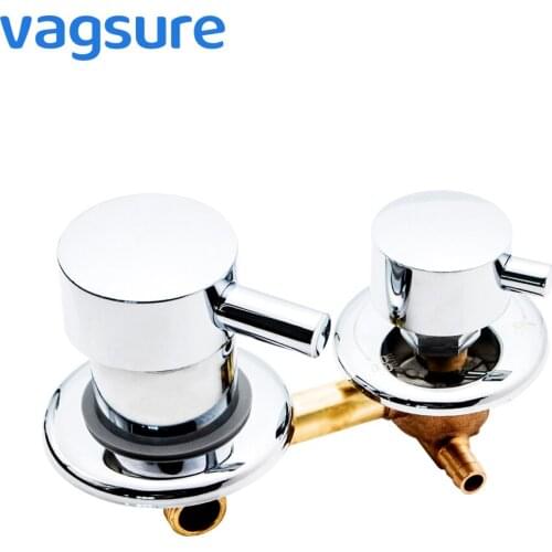 2/3/4/5 Output Hole Distance 10cm 12.5cm Brass Shower Room Faucet Without Thread Mixer Tap and Diverter For shower Set Cabin