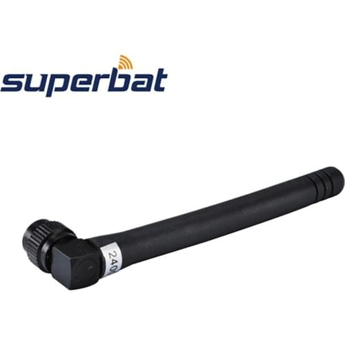 Superbat 2pcs 2.4GHz 3dBi Router WLAN PCI Card Omni Wireless Booster WIFI Antenna RP-SMA RA Plug Connecctor Rubber Aerial