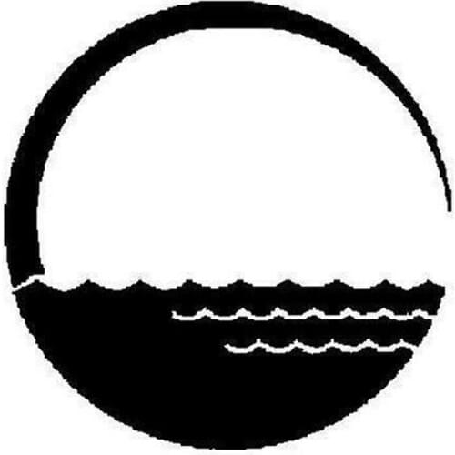 Sun & Sea Surface Design Car Window Bumper Vinyl Decal Sticker Accessories Motorcycle Helmet Car Styling Car Sticker