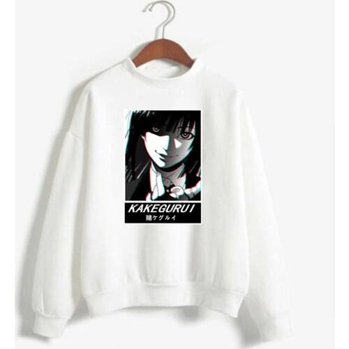 Japanese Anime Funny Kakegurui Hoodies Sweatshirts Streetwear for Women/men