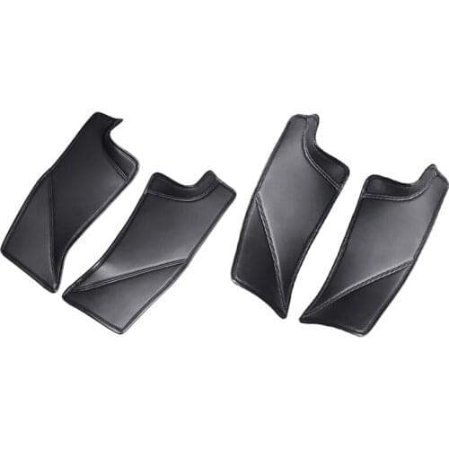Rear Door Sill Protector, for Tesla Model Y PU Leather Anti Kick Pad Door Sill Scuff Pad