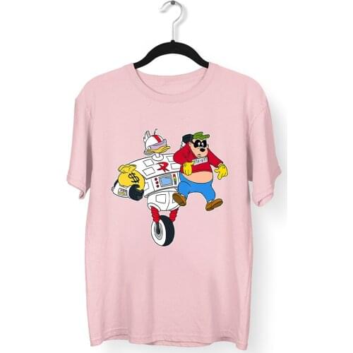 Scrooge McDuck Printing Disney Four Seasons Women T-Shirts Kawaii Pattern Harajuku Style T Shirts Female Round Neck Short Sleeve
