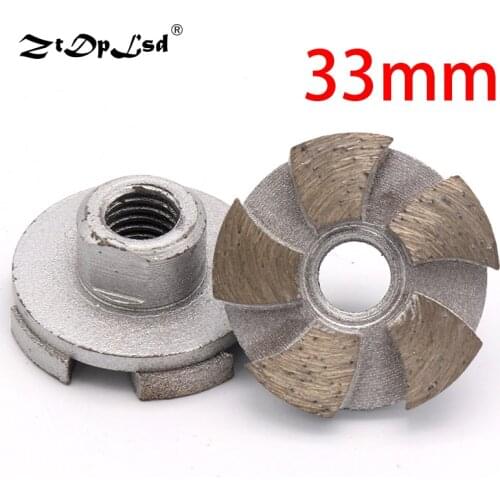 1Pcs 33mm Sintered Diamond Grinding Wheel Disc Bowl Shape Cup Concrete Granite Stone Ceramics Tools Sintering Masonry Marble