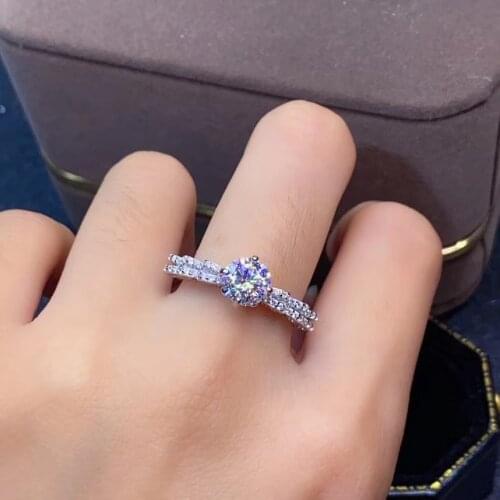 2021 new crackling moissanite ring for women jewelry engagement ring for wedding 925 silver ring birthday gift