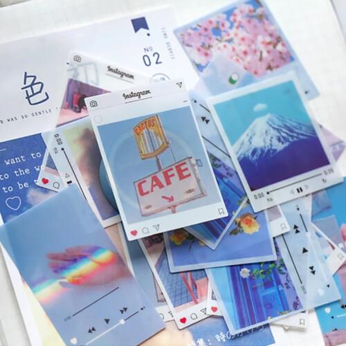 40/70/80/100 Pcs/Pack Vintage Stickers INS Style PVC Photo Props DIY Diary Journal Decoration Album Scrapbooking Label Sticker