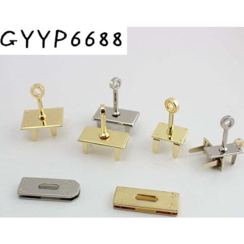 40pcs 5pcs Repair high end lock seat female package lock buckle twist bag hardware accessories platinum bag lock Arch bridge