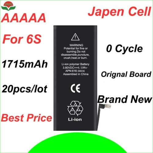 ISUN original 20pcs/lot cell phone battery for iPhone 6S 1715mAh 3.82V replacement battery repair