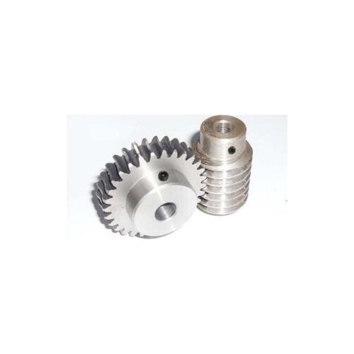 Cnc worm gear 1m20 tooth # 45 steel worm 1M20 * 30 center distance of 19mm hole 8mm, rod hole 8mm