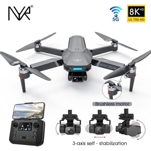 NYR 2021 NEW GPS Drone 4K Profesional 8K HD Camera 3-Axis Gimbal Drones 5G Wifi EIS Anti-Shake FPV Dron RC Foldable Quadcopter