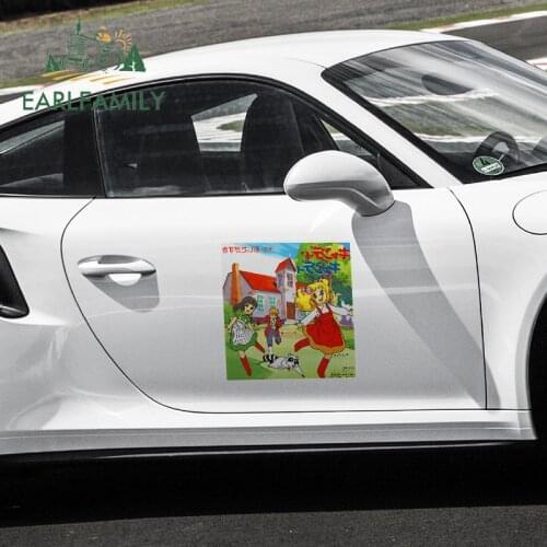 EARLFAMILY 43cm x 41.3cm for Candy Candy Car Stickers Cartoon Car Styling Waterproof DIY Graffiti Decals ScratchProof Decoration