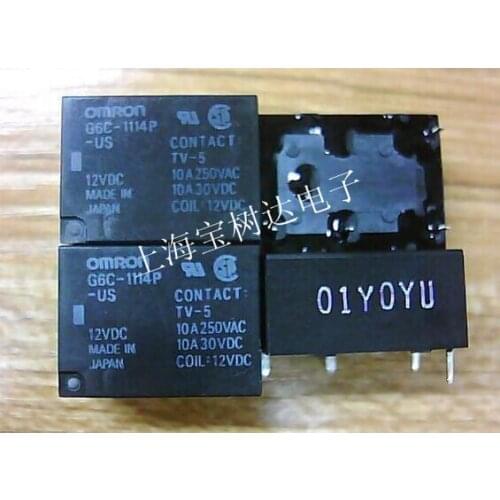 HOT NEW G6C-1114P-US-12VDC G6C-1114P-US 12VDC G6C-1114P DC12V 10A DIP4