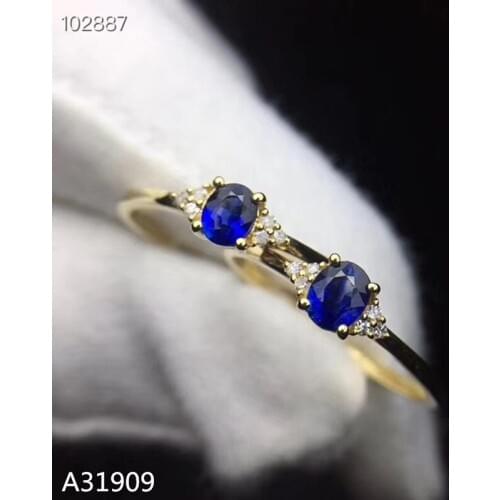 KJJEAXCMY boutique jewelry 925 sterling silver inlaid natural sapphire ladies ring support detection luxury new style