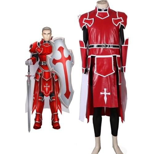 Sword Art Online SAO Knights of the Blood Heathcliff Cosplay Costume Custom Made