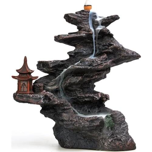 Creative large water falls back incense Tower go back in fragrant sandalwood fragrance fragrant tea with ornamental fragrant