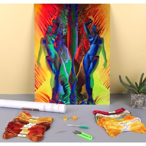 Landscape Spring. Association Printed 11CT Cross Stitch Full Kit DIY Embroidery DMC Threads Sewing Handmade Craft Sales