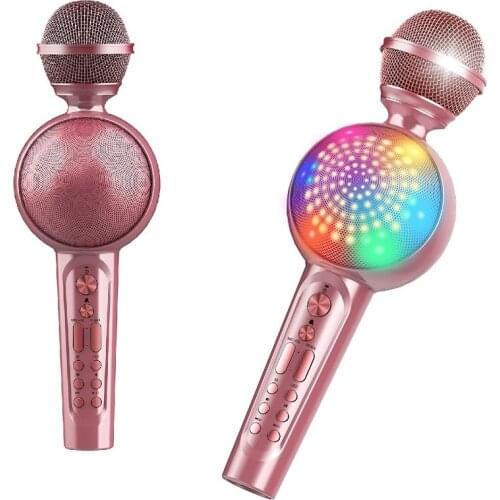 GOODAAA Karaoke Microphone Wireless Singing Machine for Phone Portable Handheld Bluetooth Mic Speaker