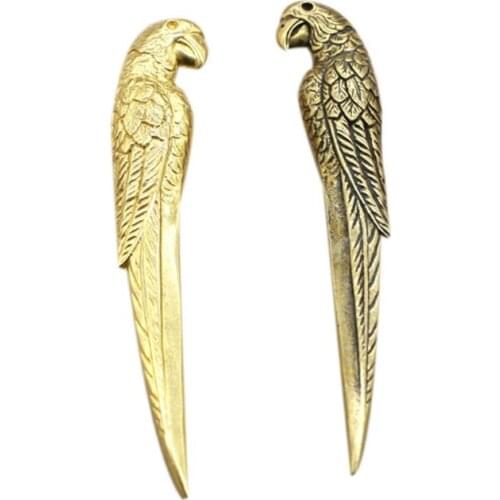 Tea Knife Parrot Shape Brass Material Tea Leaf Needle Tea Drinking Accessories for Home Hotel Restaurant Tea Cake Gadget