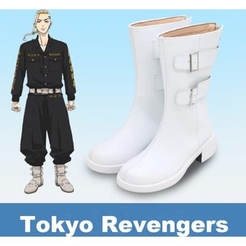 Anime Tokyo Revengers Cosplay Wig Ryuguuji Ken Golden Heat Resistant Synthetic Hair Halloween Party Shoes Accessories