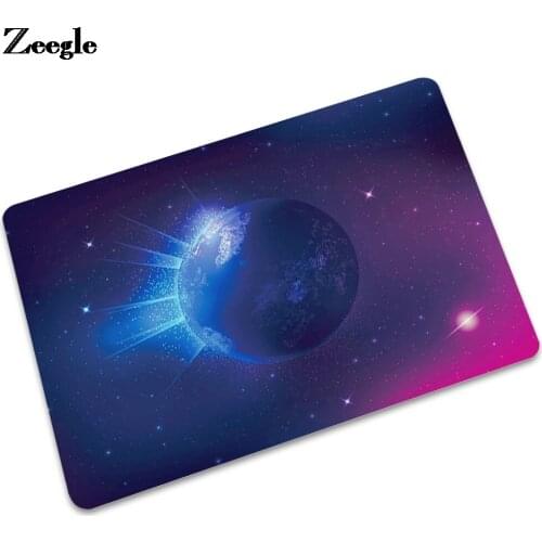 Planet Printed Floor Mat Doormat Absorbent Hallway Mat Anti-Slip Washable Kitchen Foot Mat Home Decor Child Bedroom Carpet