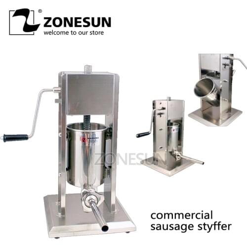 SF5-V Vertical Type Manual Sausage Stuffer Stainless Steel Sausage Stuffer Meat Filler Sausage Making Machine Sausage Filler