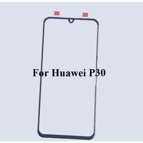 2PCS For Huawei P30 Front LCD Glass Lens touchscreen For Huawei p30 P 30 Touch screen Outer Screen Glass without flex